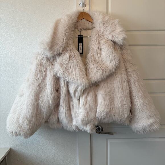 Banana Republic Reversible Down Faux Fur Jacket - Picture 7 of 9